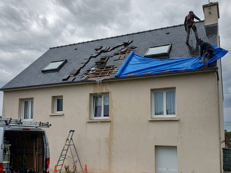 Urgence réparation fuite toiture